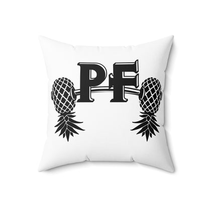 Pineapple Fitness Spun Polyester Square Pillow