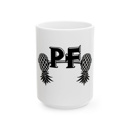 Pineapple Fitness Ceramic Mug, (11oz, 15oz)