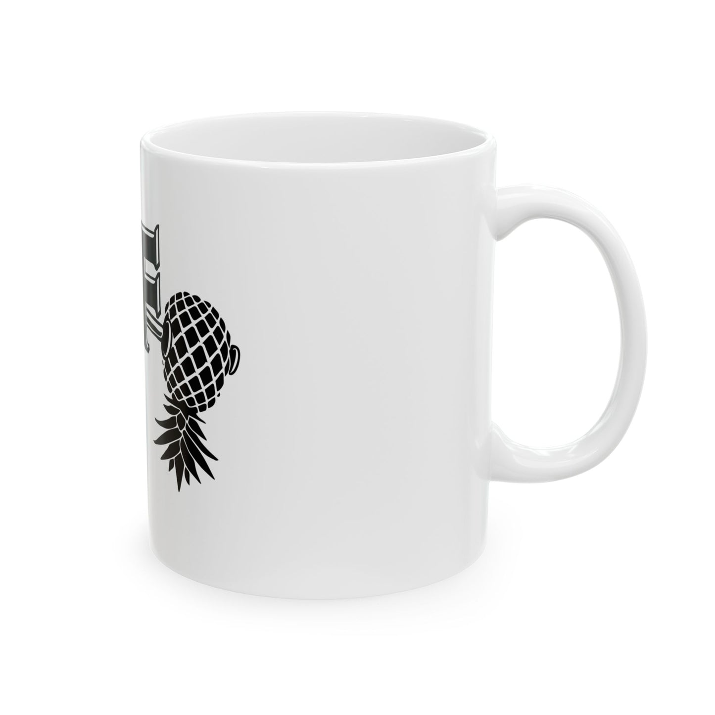 Pineapple Fitness Ceramic Mug, (11oz, 15oz)