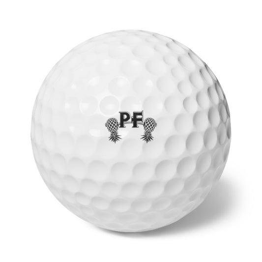 Pineapple Fitness Golf Balls, 6pcs