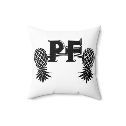 Pineapple Fitness Spun Polyester Square Pillow