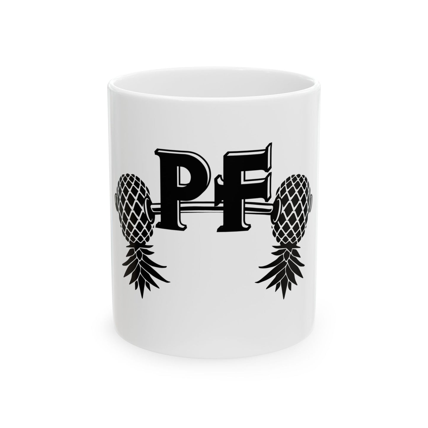 Pineapple Fitness Ceramic Mug, (11oz, 15oz)